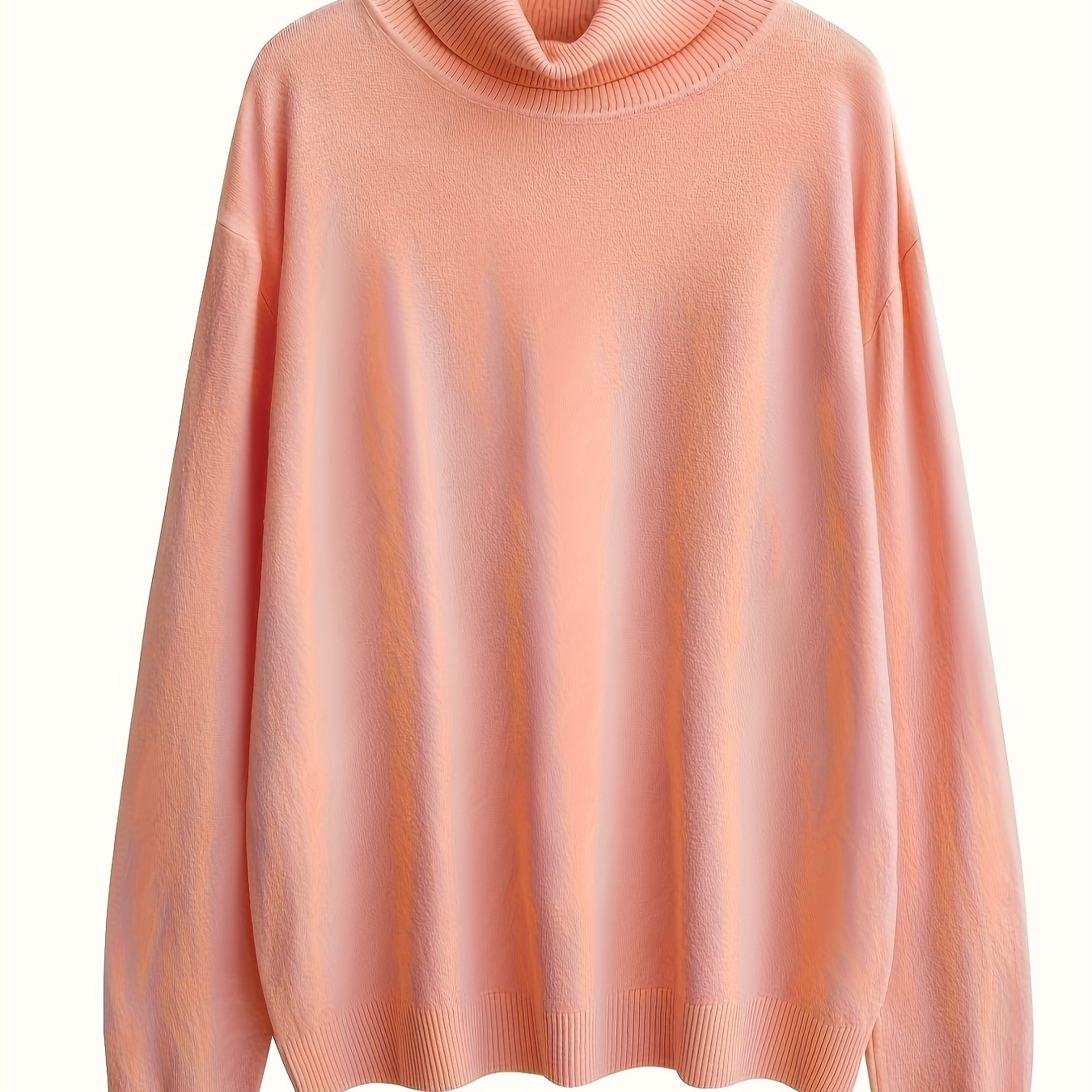 Turtleneck sweater in soft viscose knit, a must-have for autumn