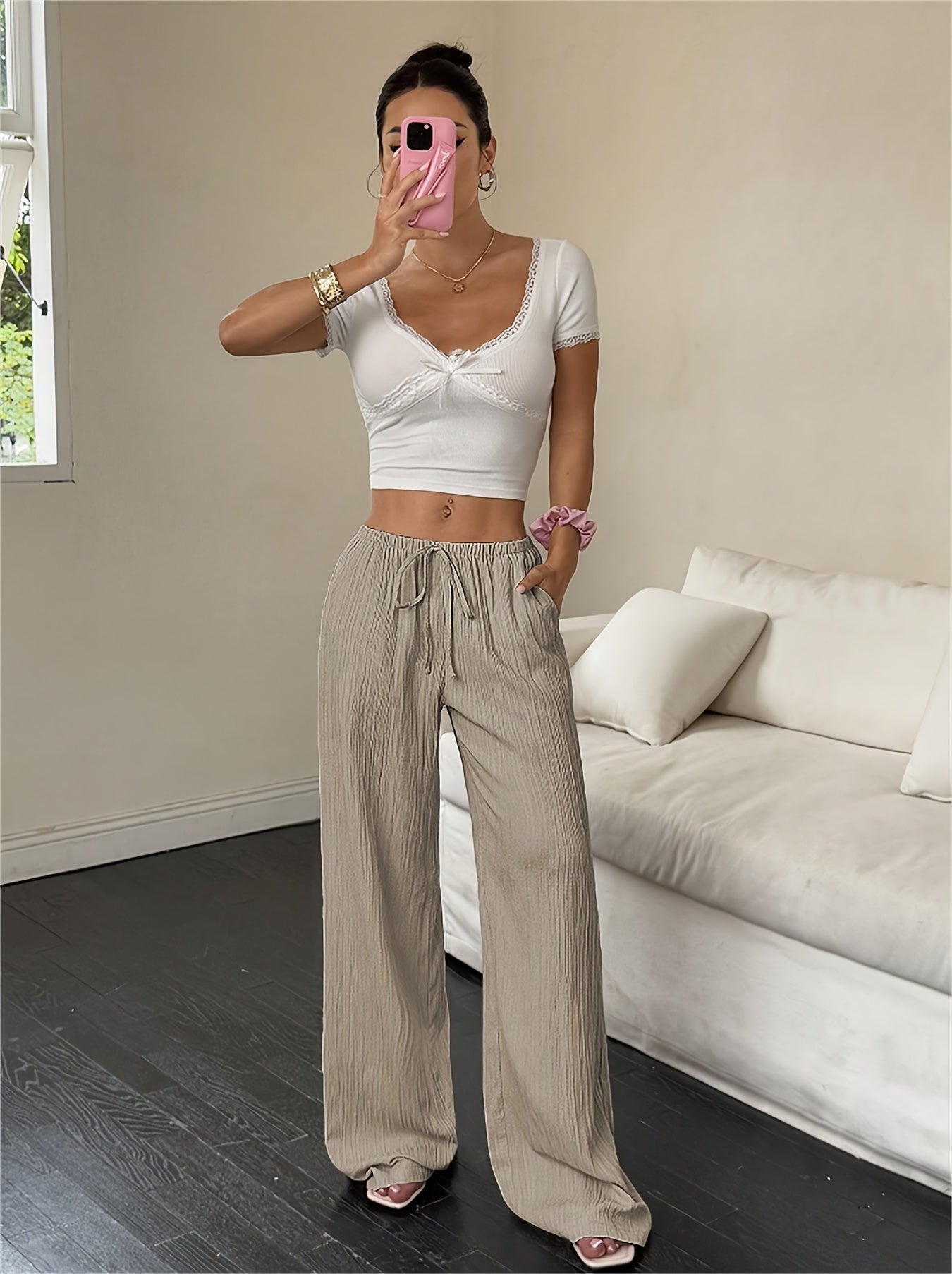Mayfair pants, wide and elegant cut