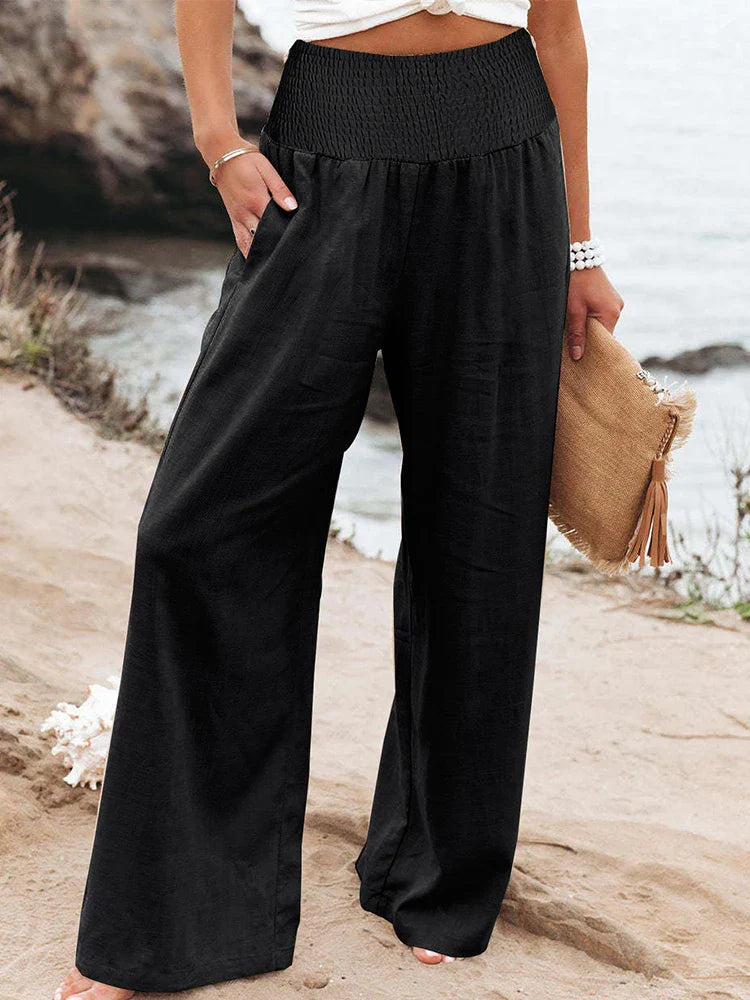 Essential Wide Leg High Waist Trousers, Timeless Style