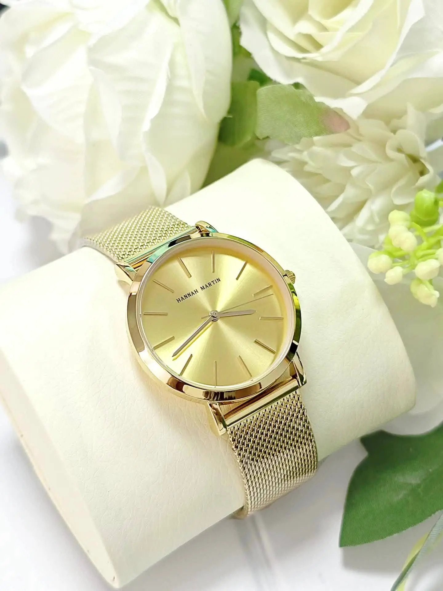 Classic watch with polished steel finish, understated elegance