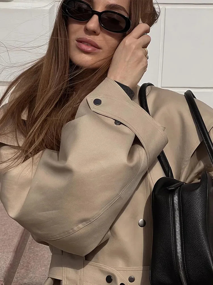 Fall overcoat, essential layer, high-waisted silhouette