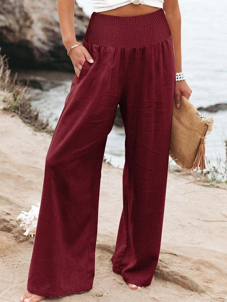 Essential Wide Leg High Waist Trousers, Timeless Style