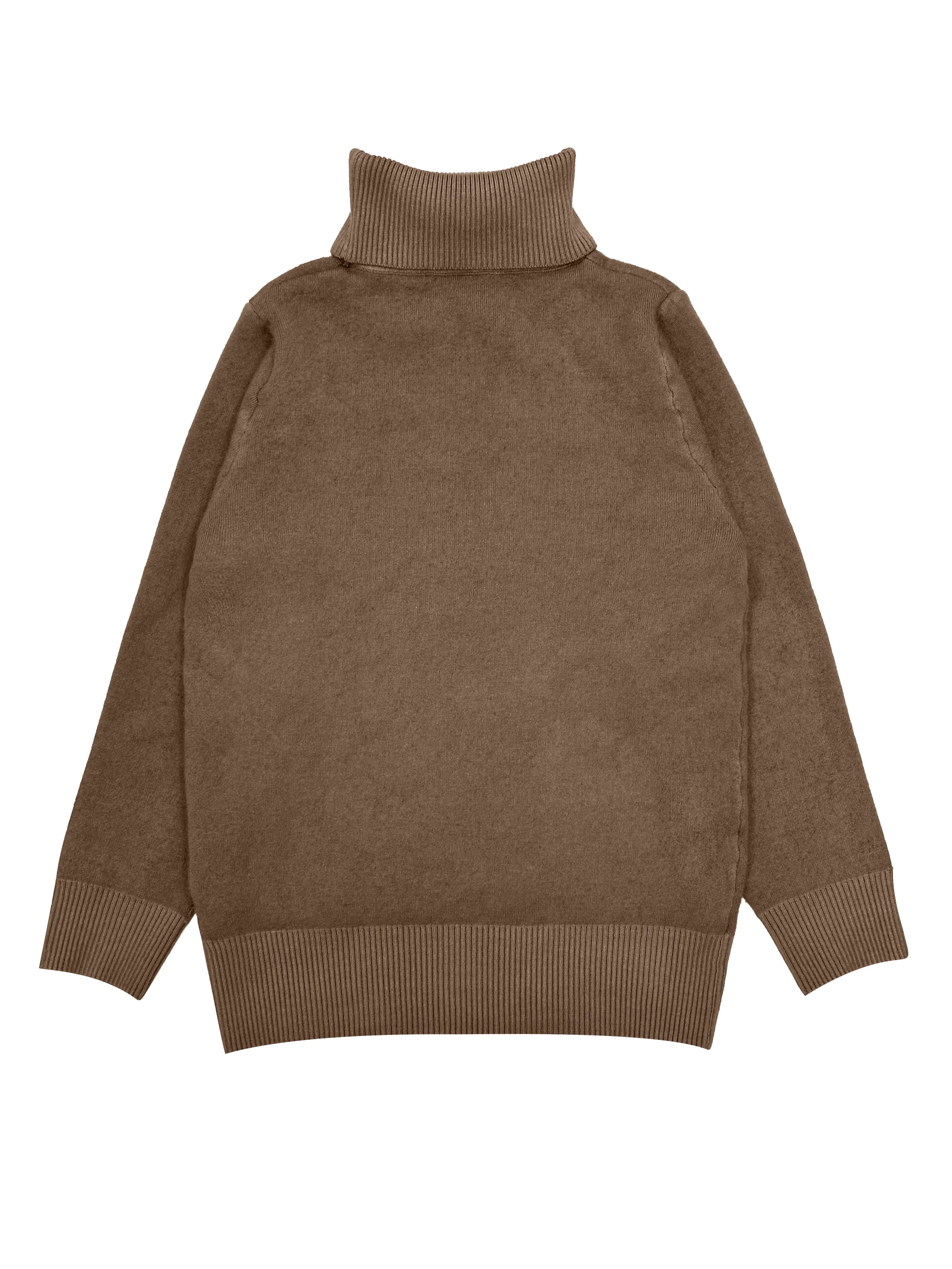 Essential Turtleneck Top in Soft Stretch Knit, Autumn Base
