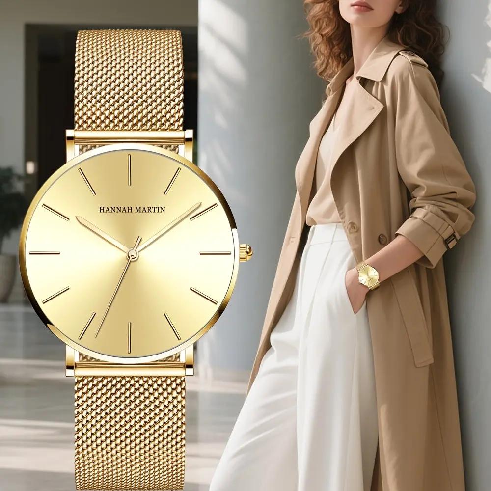 Classic watch with polished steel finish, understated elegance